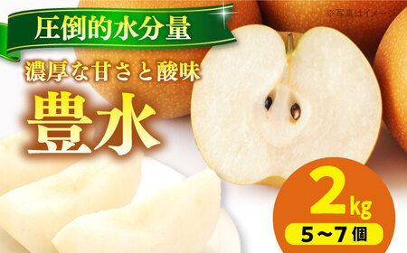 梨【9月上旬から順次発送】特選 豊水 梨2kg（5個から7個入り）[AGBD005]