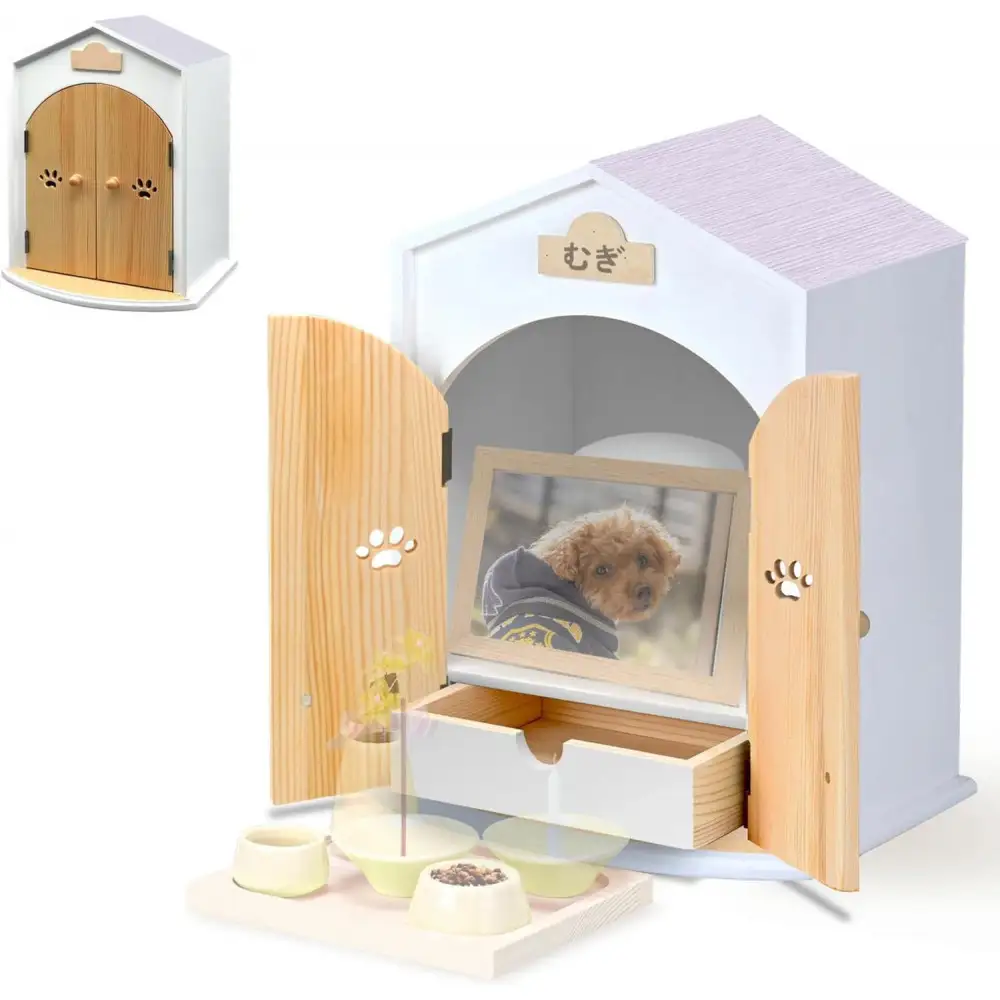 ペット用仏壇 AngelHouse天使のおうち型仏壇　ラベンダー