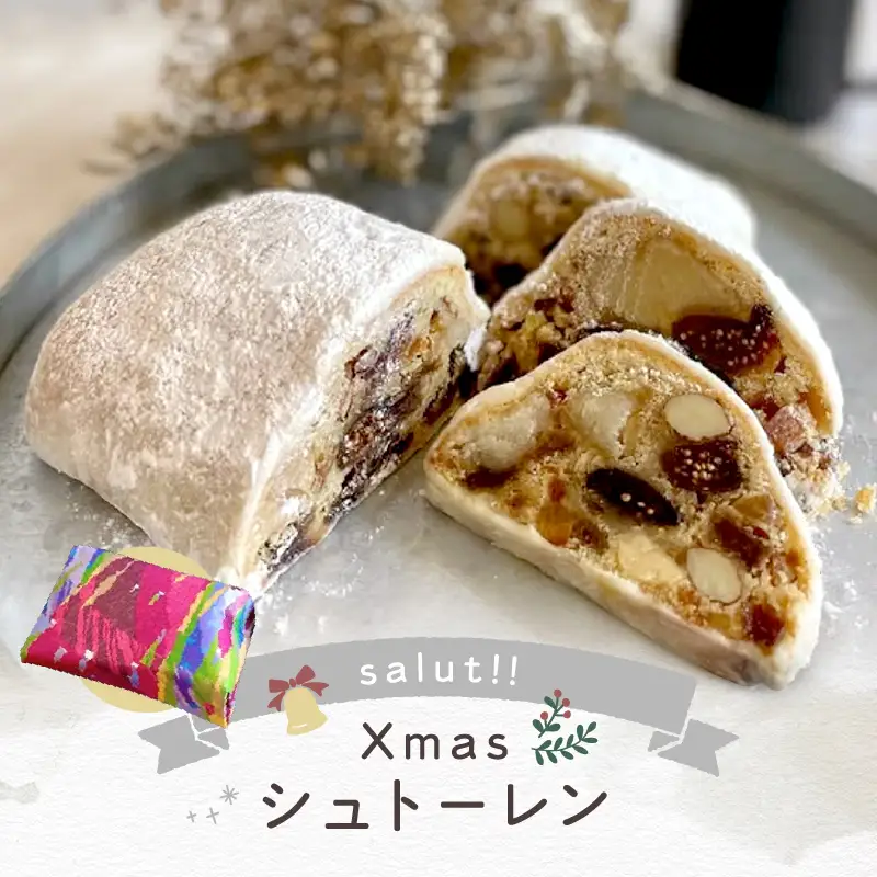 ＜2026年12月発送＞salut!! Xmasシュトーレン【スイーツ 洋菓子 ケーキ おすすめ ラム酒 ドライフルーツ ナッツ デザート パン ギフト 贈り物】_0026-001-se5-12