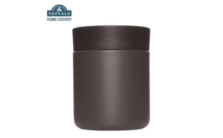 ホームコーディ　シンプルフードジャー 410mL　ブラック イオンリテール 日用品