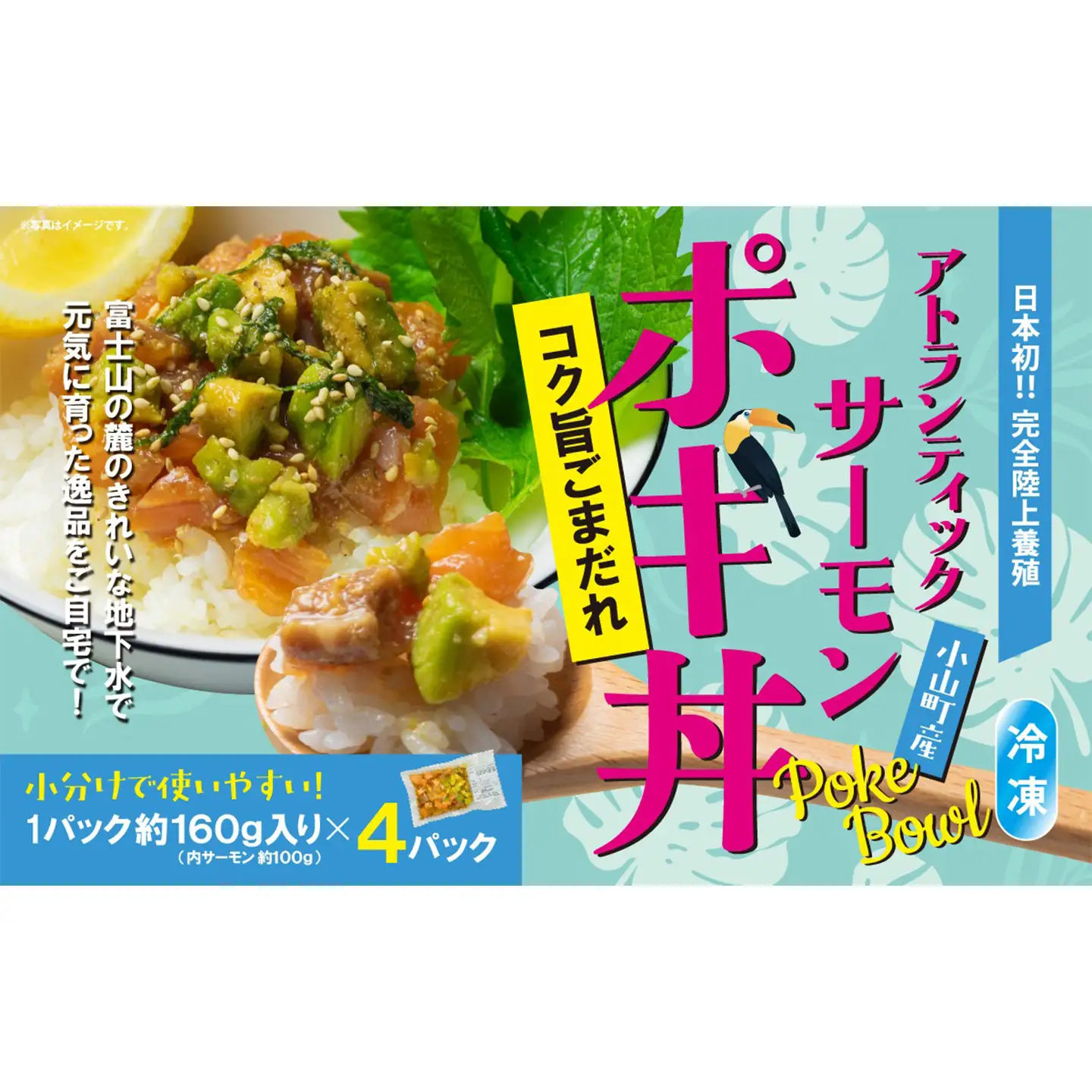 ポキ丼 サーモン 冷凍 約160g×4P コク旨ごまだれ サーモン