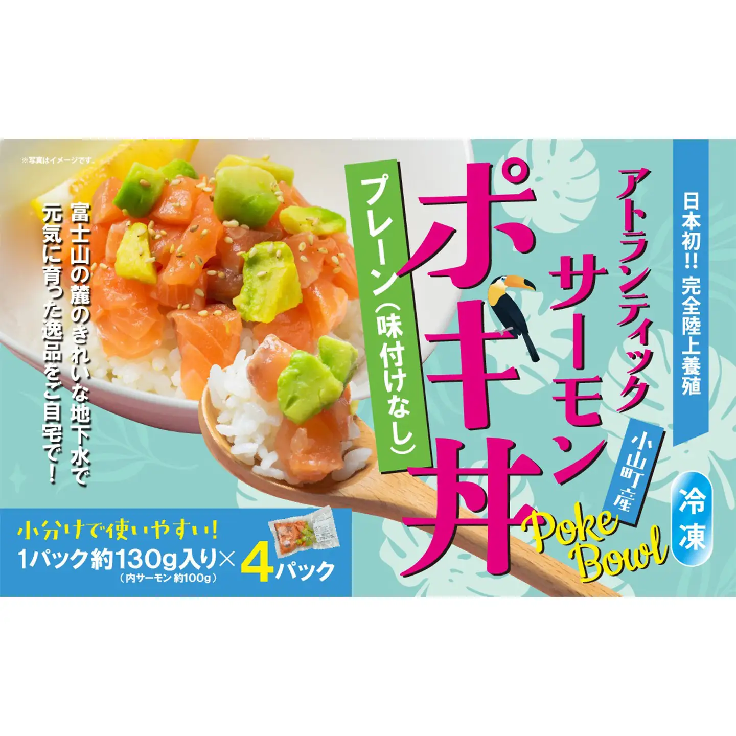 ポキ丼 サーモン 冷凍 約160g×4P プレーン サーモン