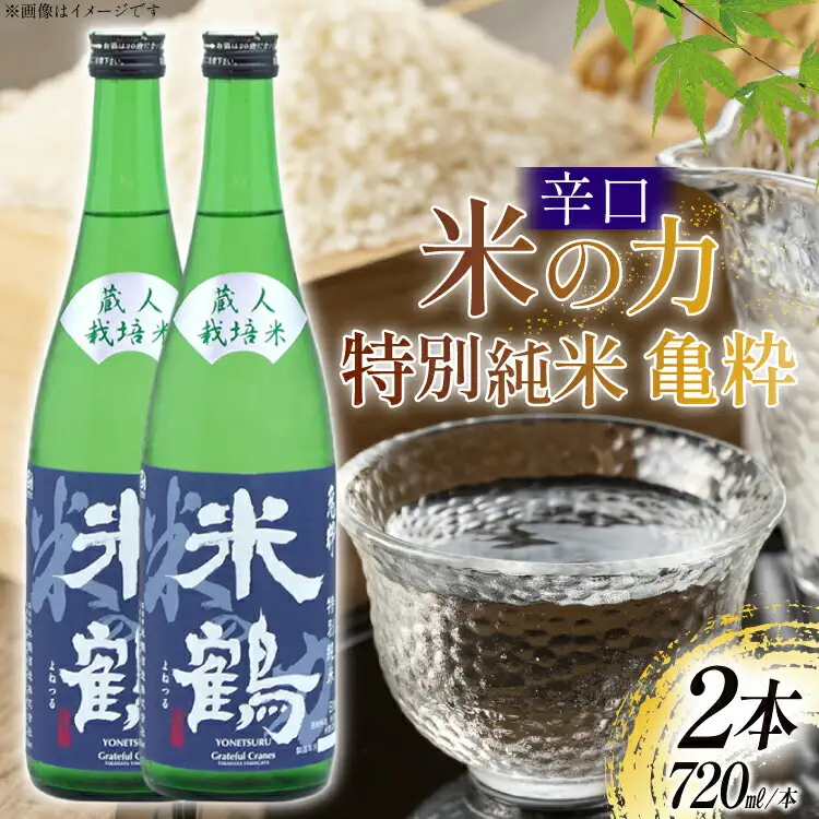 日本酒 辛口 米の力 特別純米 亀粋 720ml 2本 セット [米鶴酒造 山形県 高畠町 tk06ays710017] 