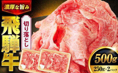 飛騨牛 切り落とし 500ｇ(250g×2パック) 【土岐市観光協会】[MHI005]