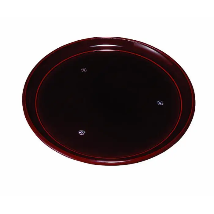 丸盆 24cm 総溜 明月 ［YG461］