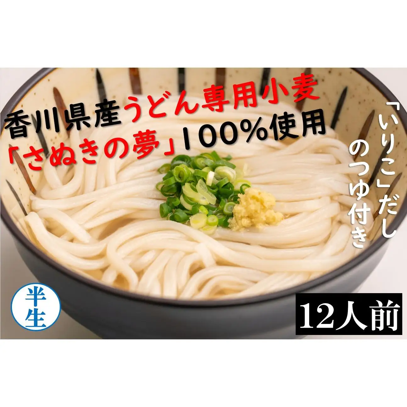 麺棒　「さぬきの夢」小麦 讃岐うどん　12食セット