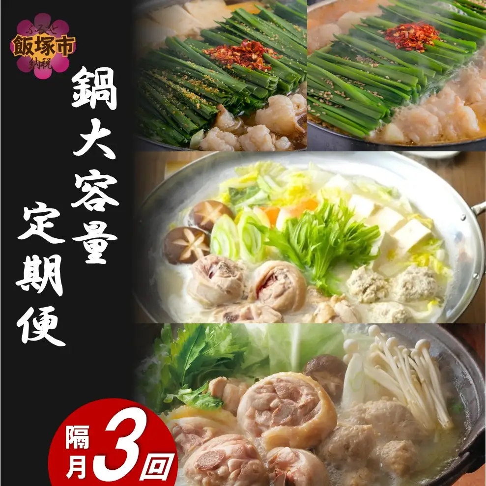 鍋大容量定期便！【隔月定期便(計3回発送)】【J35-002】