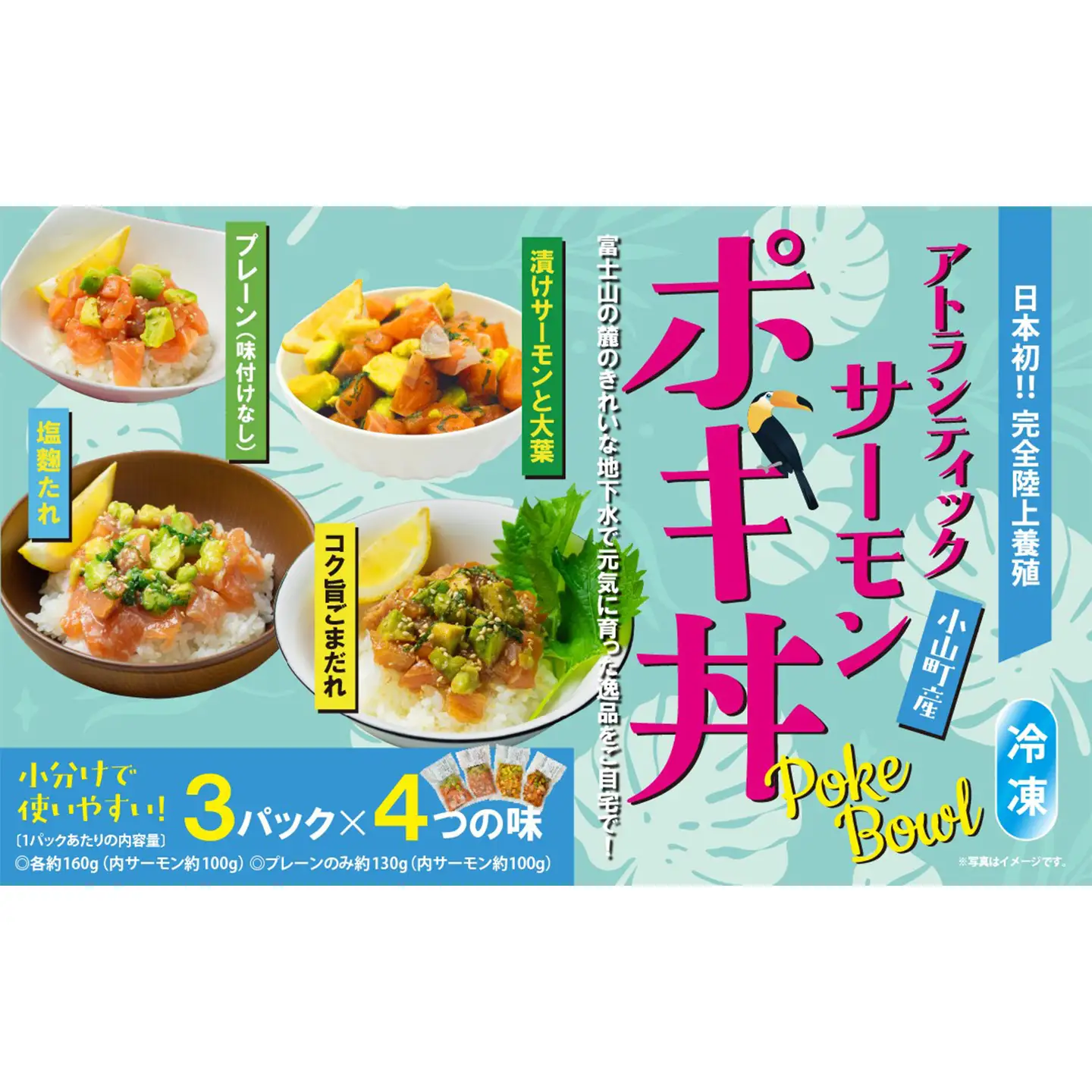 ポキ丼 サーモン 冷凍 食べ比べ 約160g/約130g×3P×4つの味 サーモン