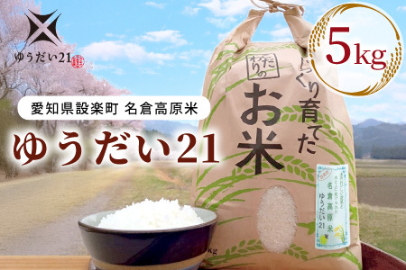 令和７年度米 名倉高原米「ゆうだい21」5kg 米 お米 白米 ごはん 数量限定 愛知県産 ブランド米 -326