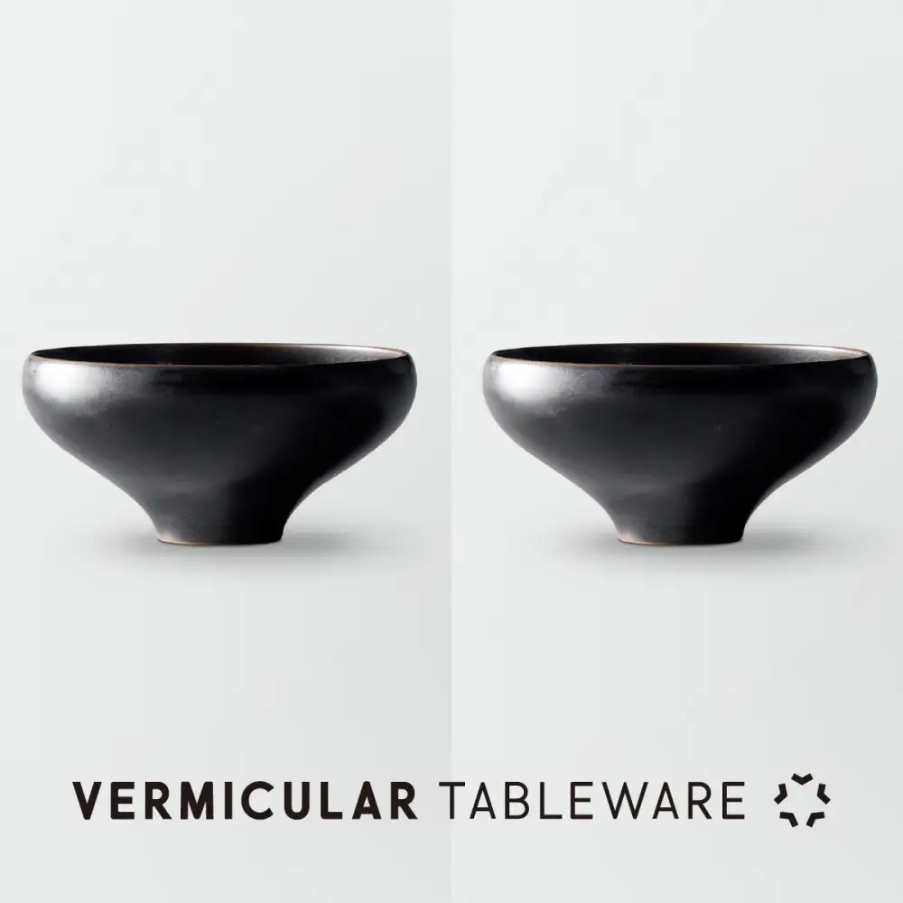 Tableware Deep Bowl Curveペアセット18cm 藍墨