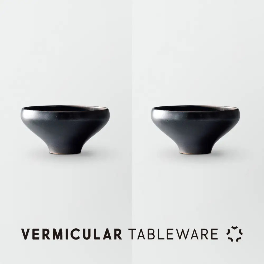 Tableware Deep Bowl Curveペアセット14cm 藍墨