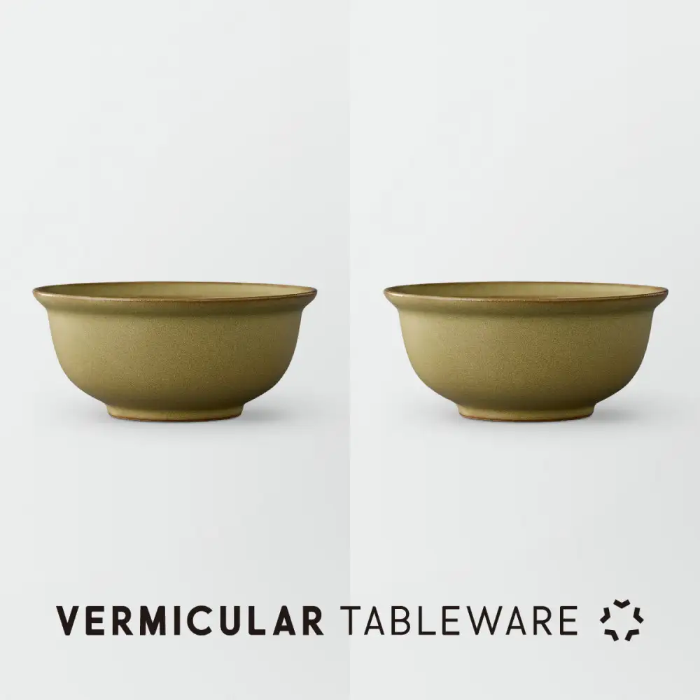 Tableware Deep Bowl Rimペアセット17cm 鶯