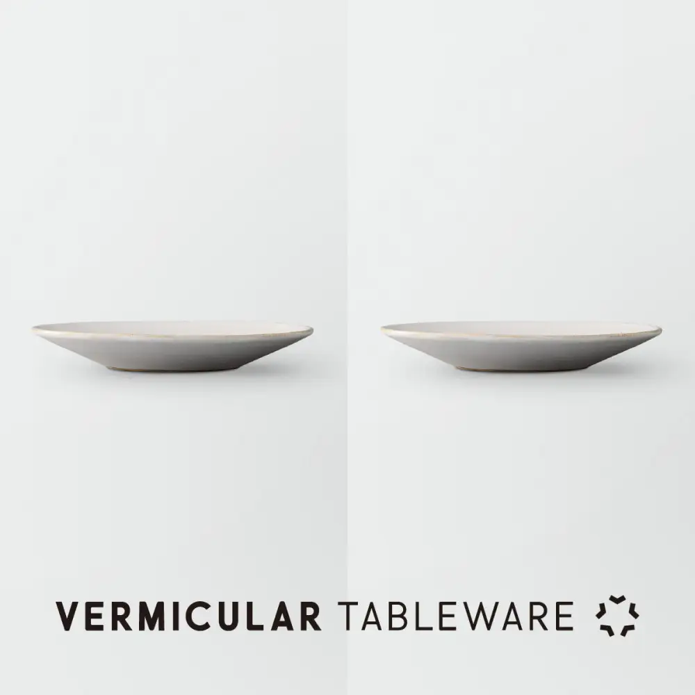 Tableware Flat Plateペアセット18cm 乳白
