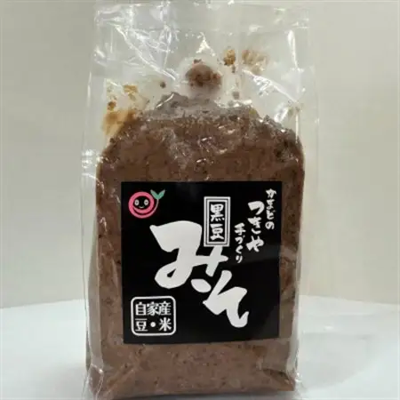 かまどのつきや手作り黒豆みそ 500g 計1パック【配送不可地域：離島】【1696674】
