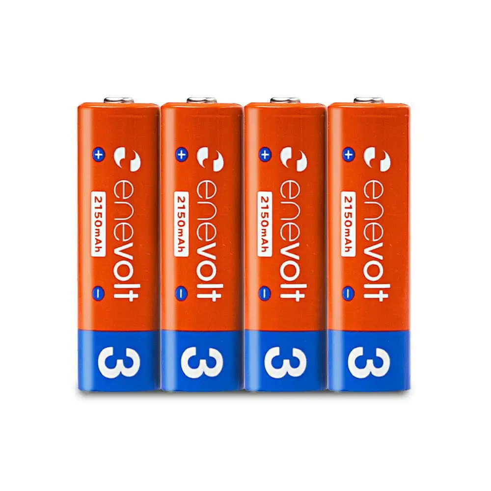【enevolt】 充電池 2150mAh 単3 エネボルト 8本セット 【1年間保証】 EV21508C
