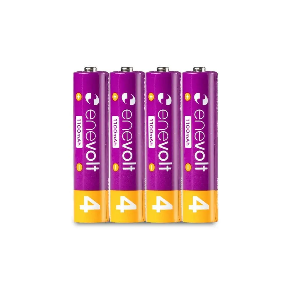 【enevolt】 充電池 1100mAh 単4 エネボルト 8本セット 【1年間保証】 EV11008C