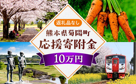 【応援寄附金】熊本県菊陽町 1口 10万円 返礼品なしのご寄附　【菊陽町】[BHZZ005]