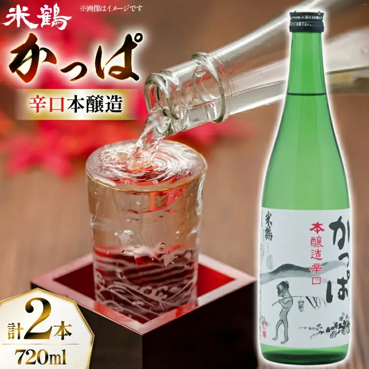 日本酒 辛口 本醸造 辛口かっぱ 720ml 2本 セット [米鶴酒造 山形県 高畠町 tk06ays710008]