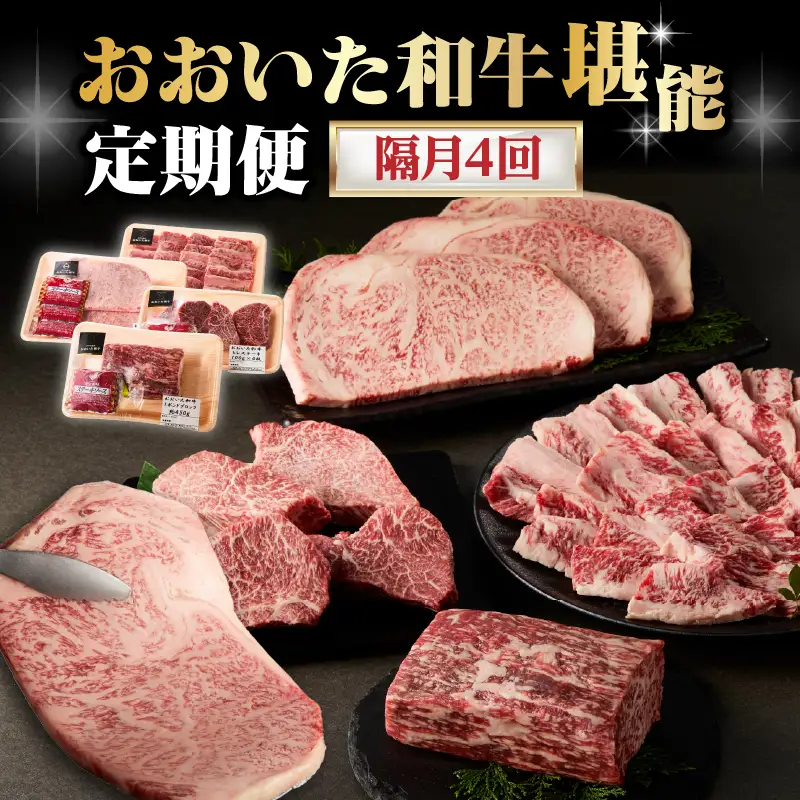 【隔月配送】【おおいた和牛堪能】隔月4回お届け定期便 T10098