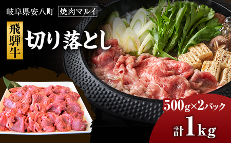 飛騨牛切り落とし約1kg（約500g×2）