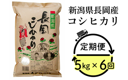 73-7N056A【6ヶ月連続お届け】新潟県長岡産コシヒカリ5kg