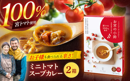ミニトマトスープカレー「お宮の小鈴」(200g) 2個 / カレー レトルト レトルトカレー ミニトマト トマト スープカレー とまと / 諫早市 / 宮下農園[AHCG030]