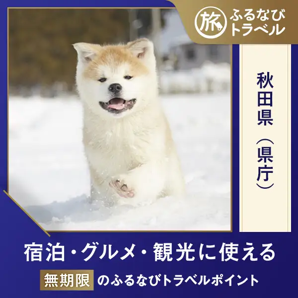 【秋田旅行・宿泊無期限】旅行ポイント秋田県ふるなびトラベルポイント