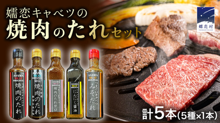 焼き肉のたれ 詰め合わせ 5種 × 1本 (計 5本 ) [AH056tu]