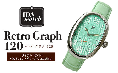 腕時計　Retro Graph 120【ダイアル：ミント/ベルト：ミントグリーン】 ARG0002VC02