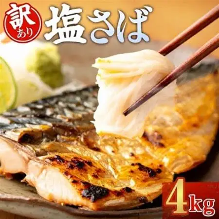【訳あり】ノルウェー産　塩さば　フィレ　約4kg【配送不可地域：離島】【1700389】