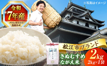 【令和7年産】松江市産きぬむすめ「ながえ米」2kg(2kg×1) 島根県松江市/有限会社藤本米穀店[ALCG014]