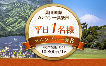 葉山国際カンツリー倶楽部 平日1名様セルフプレー券B（同伴者割引あり） / スポーツ ゴルフ リゾートコース 湘南 神奈川県 三浦半島【(株)葉山国際カンツリー倶楽部】[AKID002]
