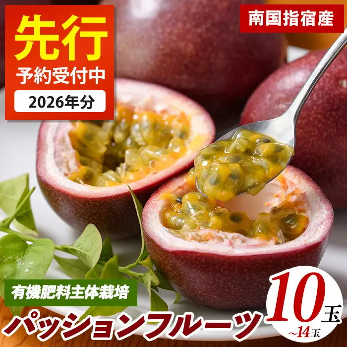 2026年 発送 パッションフルーツ 10玉～14玉 マンゴーの森 IB040-010 パッション フルーツ 果物