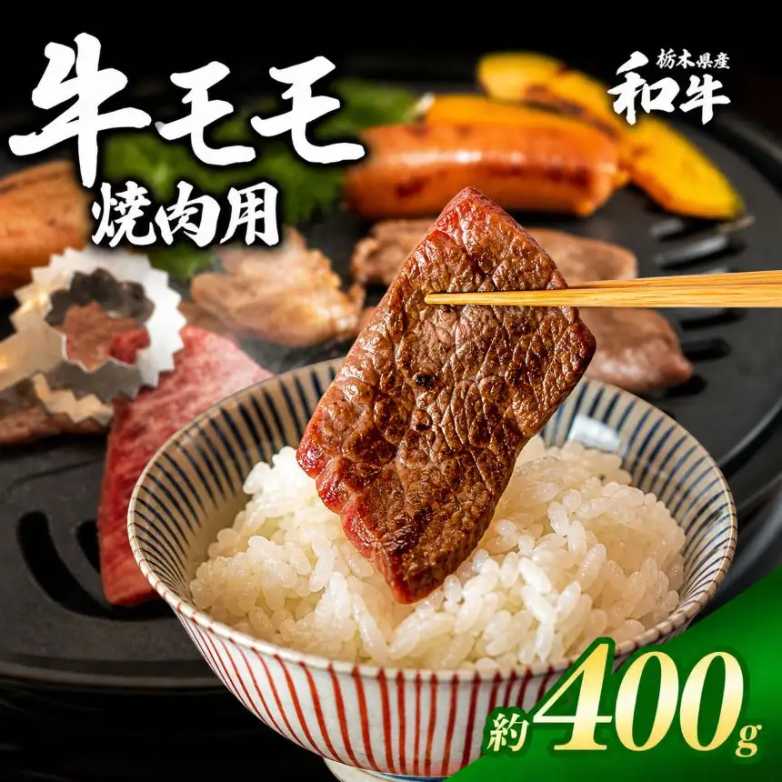 栃木県産和牛 モモ焼き肉 約400g