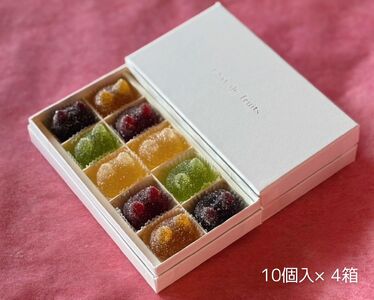 しょこら亭 シャ・ド・フリュイ（chat・do・fruits） 10個入×4セット お菓子 菓子 スイーツ 洋菓子 フランス伝統菓子 贈答 1Z41045