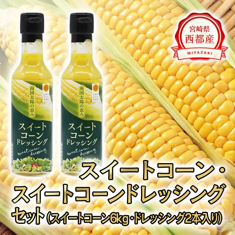 【先行予約】朝どれスイートコーン６kgとイートコーンドレッシングセット 2026年発送＜35-3a＞★