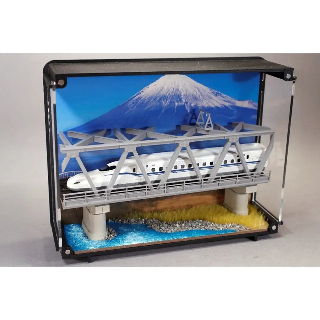 鉄道模型 走る情景(ジオラマ)シリーズ《N700S新幹線「のぞみ」》 0055