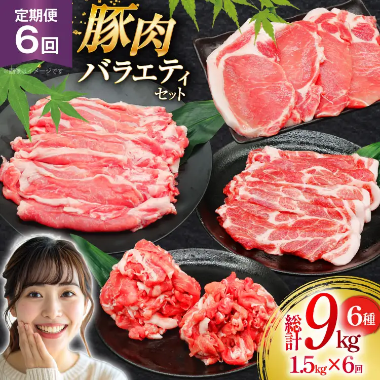 豚肉 バラエティ セット 計1.5kg 6回 定期便 [司フーズ・システム 兵庫県 三田市 3d28bdy500019]