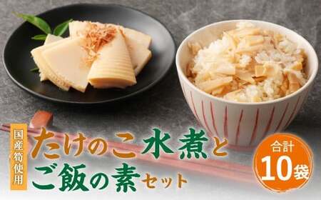 B14 たけのこ組合セット （合計10袋） 水煮 ご飯の素 竹の子 筍