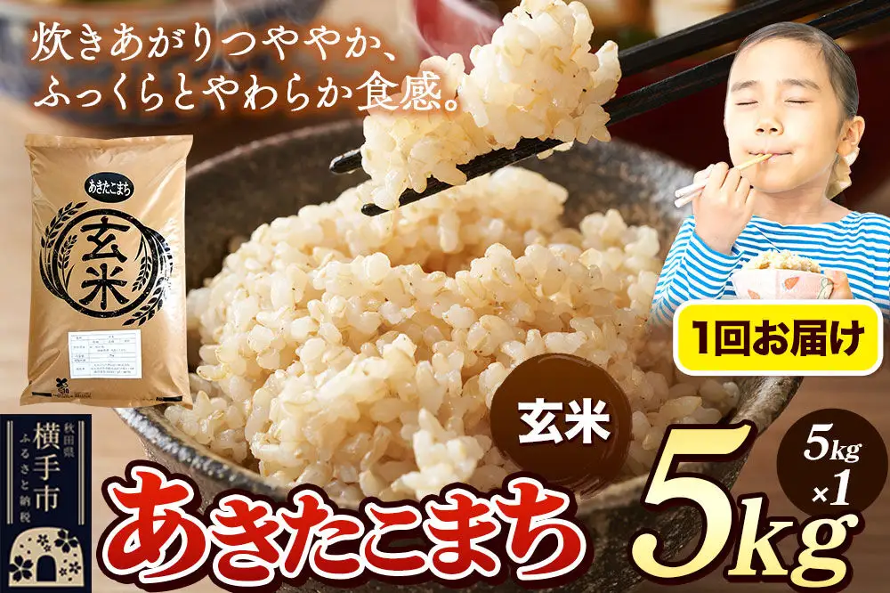 《令和7年産》 米 あきたこまち 5kg 【玄米】 秋田県産