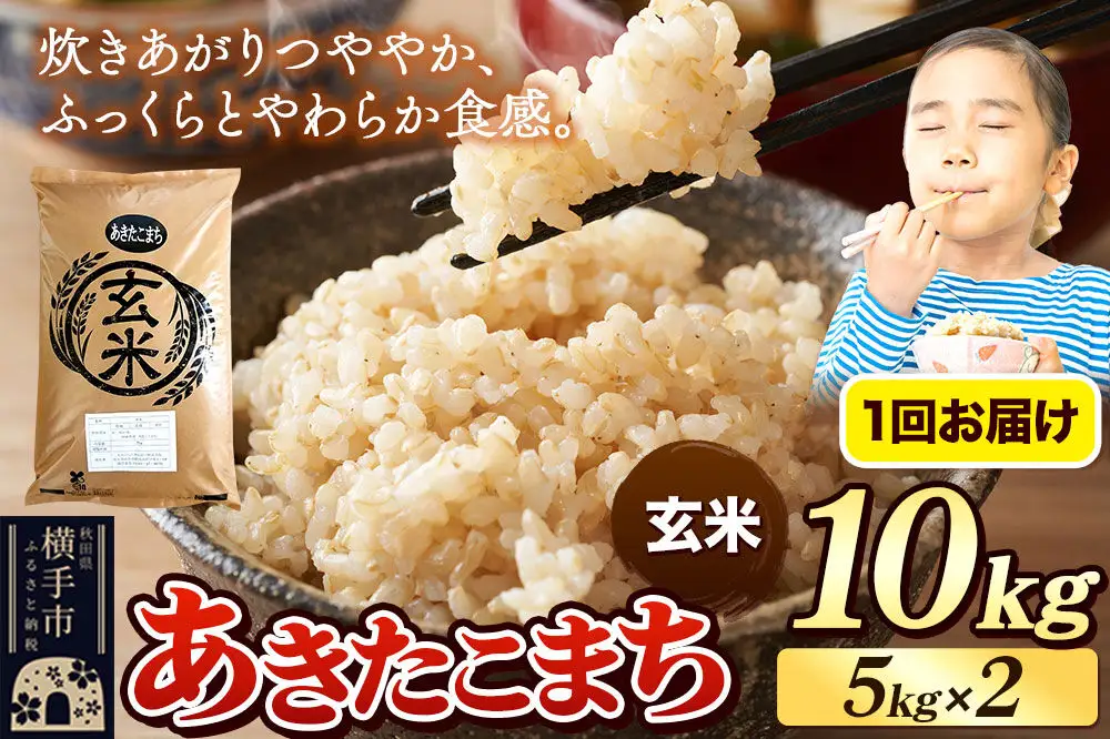 《令和7年産》 米 あきたこまち 10kg（5kg×2袋） 【玄米】 秋田県産