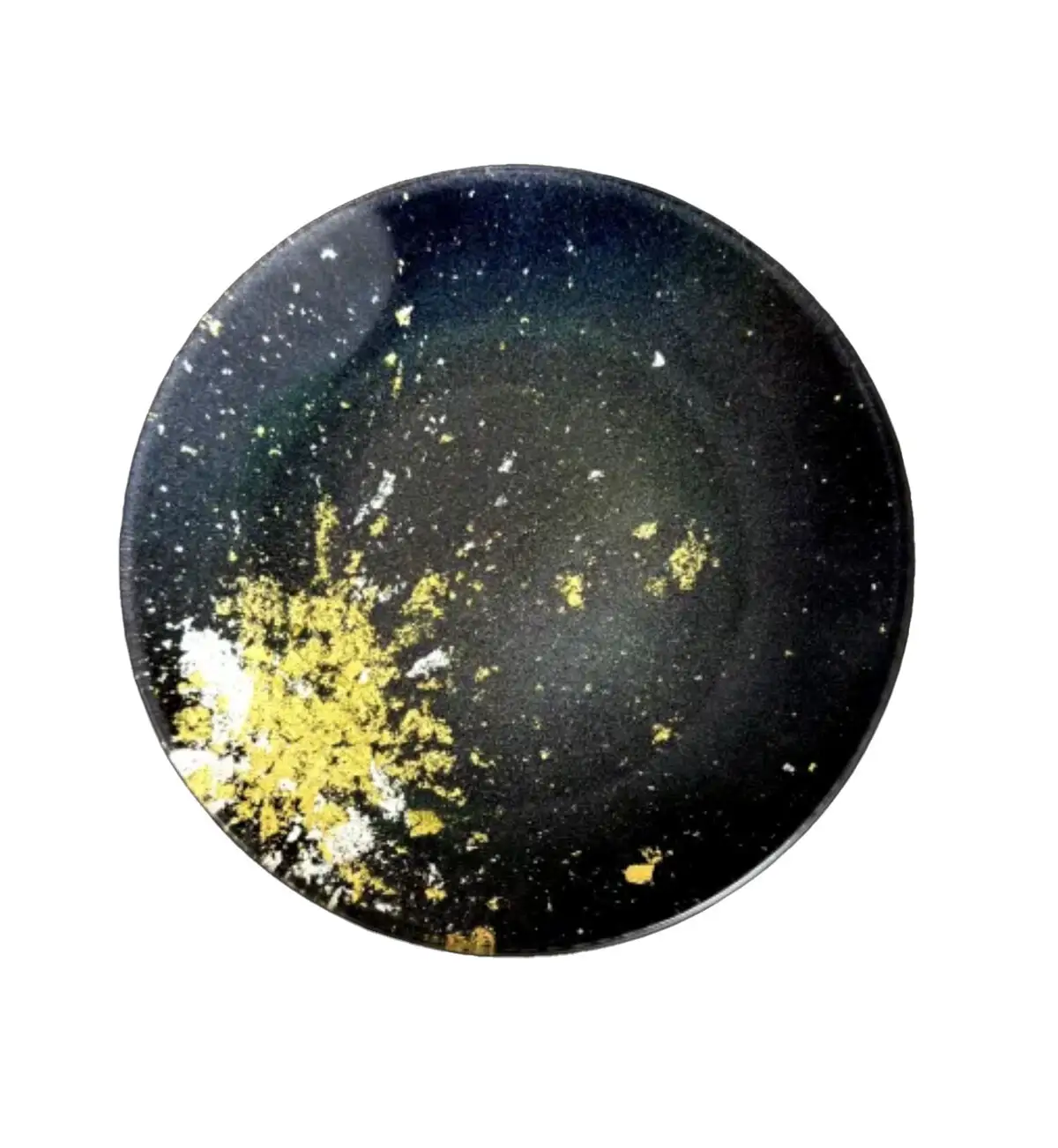 丸小皿 マジョ（金箔）レインボー［NF177］