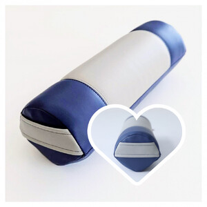 【特許・意匠取得／日本製】寝返りが整体になる《願えりまくらS》グレーネイビー