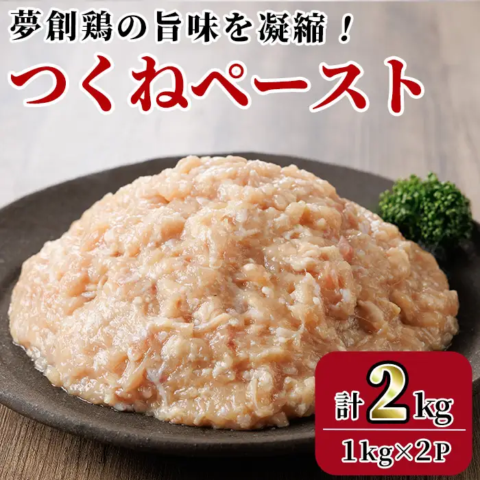 つくねペースト(計2kg)鶏肉 鳥肉 とりにく ペースト 惣菜 弁当 おかず つくね 冷凍【C-31】【株式会社 英楽】