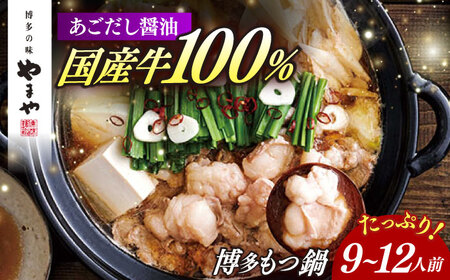 やまや 博多もつ鍋 あごだし醤油味(9～12人前)[ABES023]