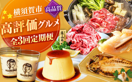 【全3回定期便】横須賀 高評価 定期便[AKZZ030]