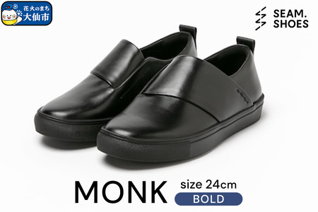 MONK BOLD（SEAM..SHOES）サイズ 24cm シーム シューズ 靴 秋田県 大仙市