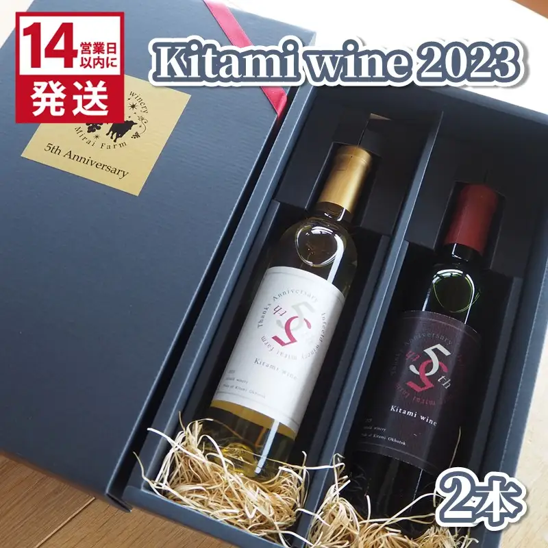 《14営業日以内に発送》Kitami wine2023 2本セット ( 飲料 アルコール お酒 酒 シャンパン ワイン )【138-0011】