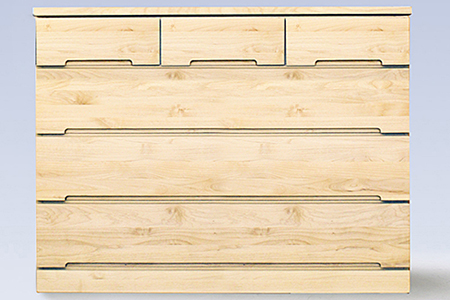 120LCWH 無垢材を使用したチェスト【諸富家具】：C173-011