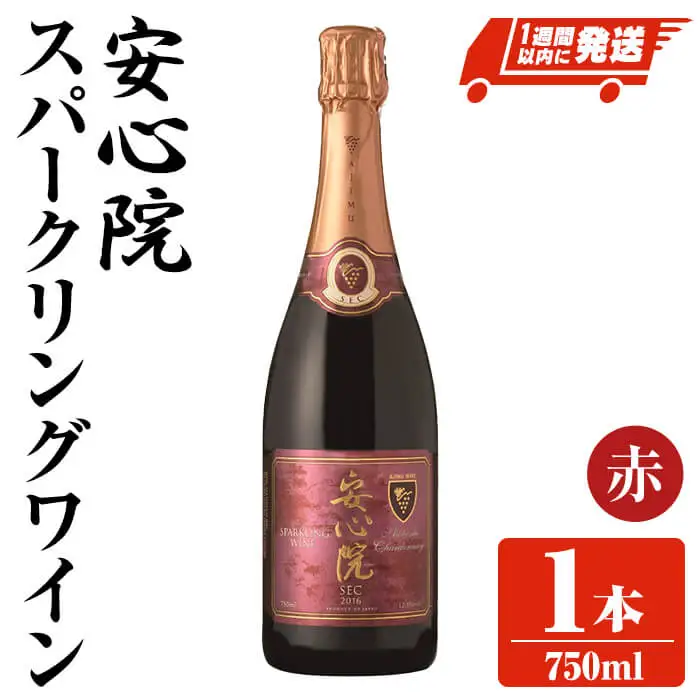 安心院スパークリングワイン赤(計750ml)酒 お酒 ワイン 赤ワイン スパークリングワイン ぶどう 葡萄 飲み比べ セット スピード発送 【107306800】【時枝酒店】
